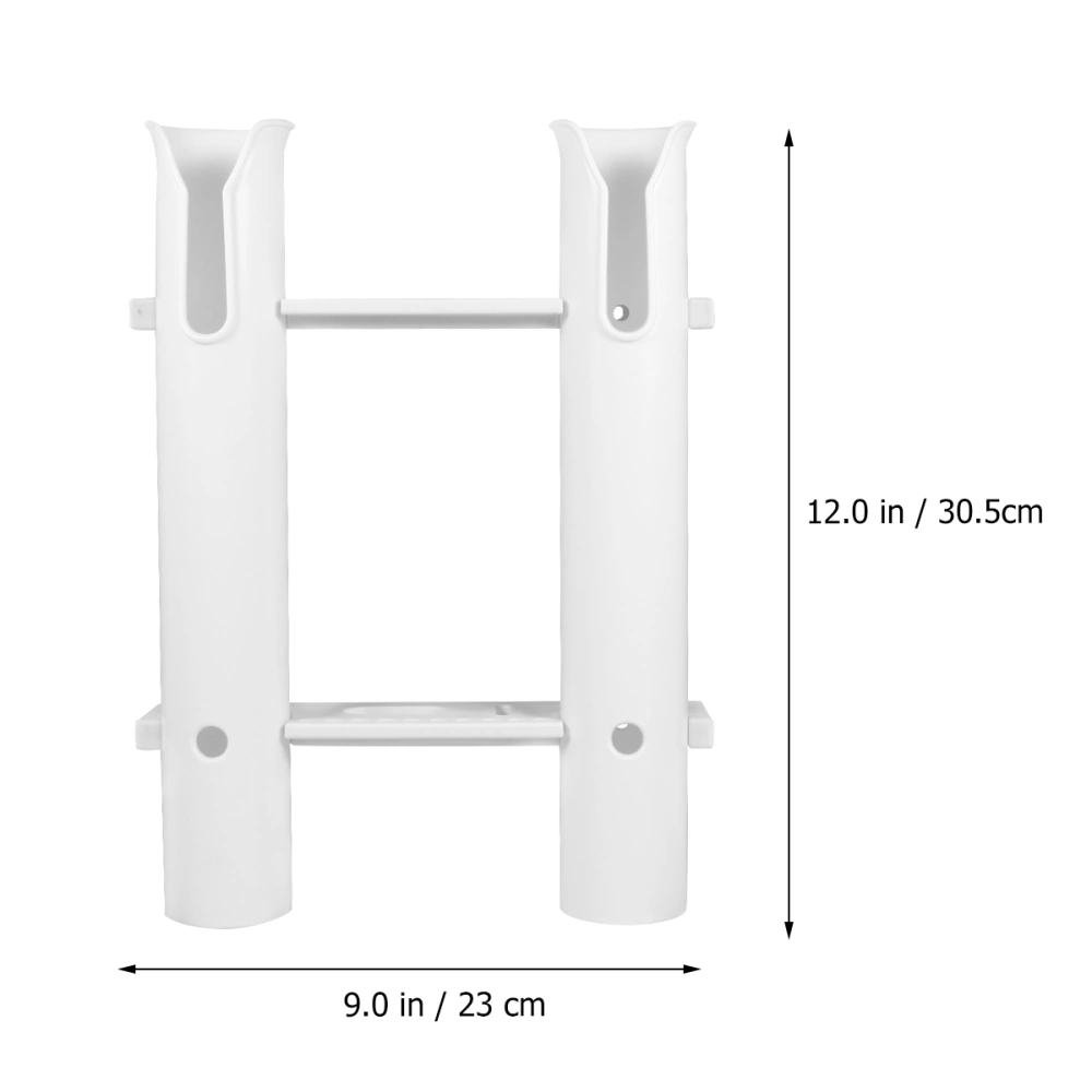 Fishing Rod Holder Bracket 2 Tube Rod Rack Fishing Rod for Boat Kayak Side-Mount