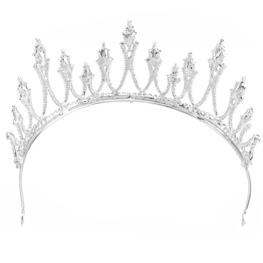 1pc Bridal Alloy Crown Woman's Retro Styled Headband Birthday Wedding Headdress