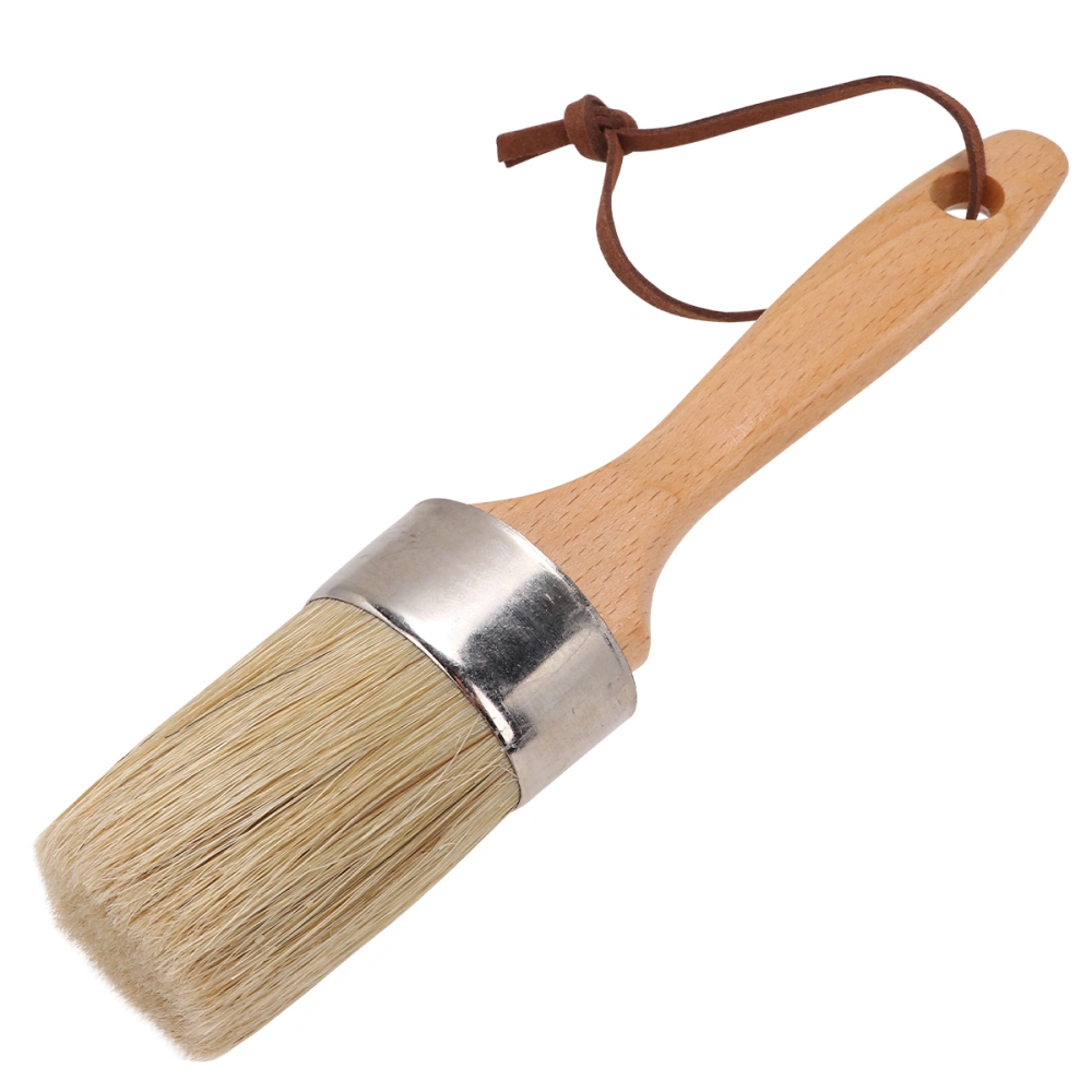 Portable Bristle Brush Wooden Handle Furniture Brush Multifunctional Cleaning Brush for Home Daily Use