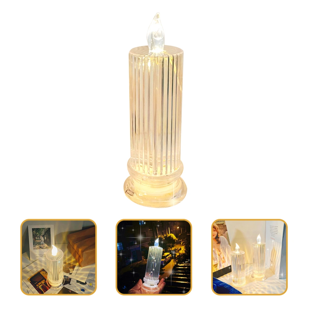 Simulation Candle Light Creative Night Lamp Bedside Lamp Room Decorative Light