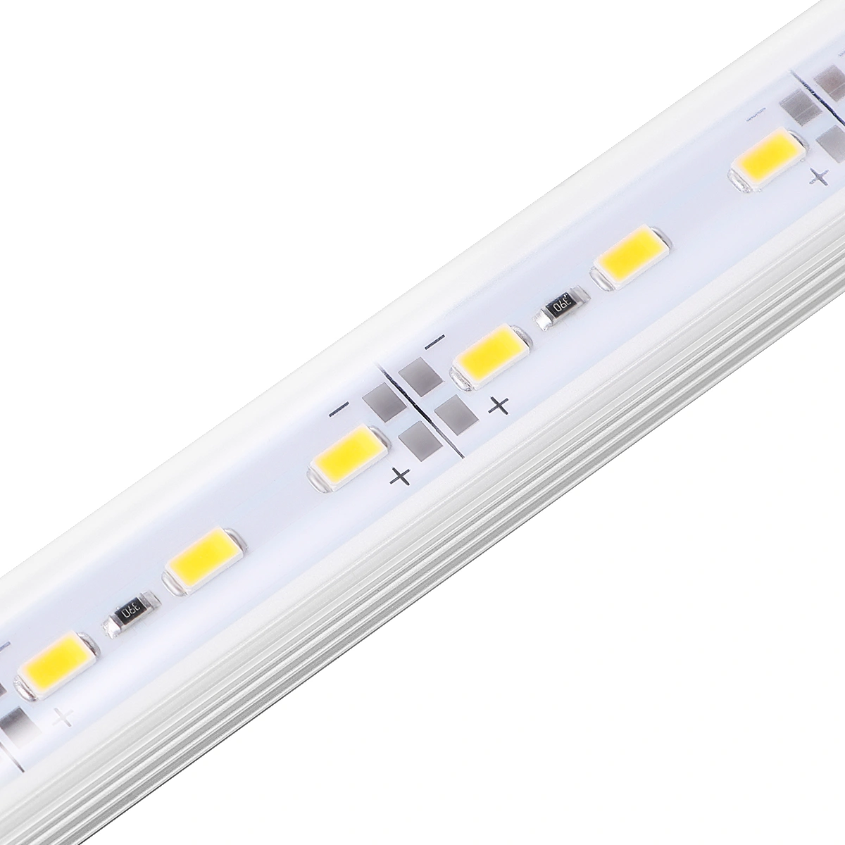 PIXNOR 2pcs DC 12V 50CM Aluminium Rigid LED Strip Bar Light (Warm White)