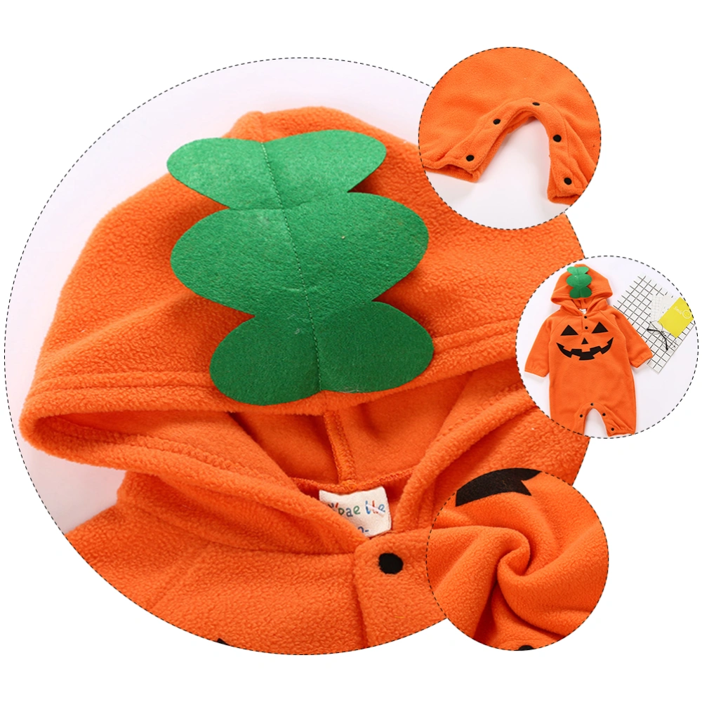 Baby Fall Winter Clothes Cotton Halloween Pumpkin Infant Jumpsuits (70-60cm)