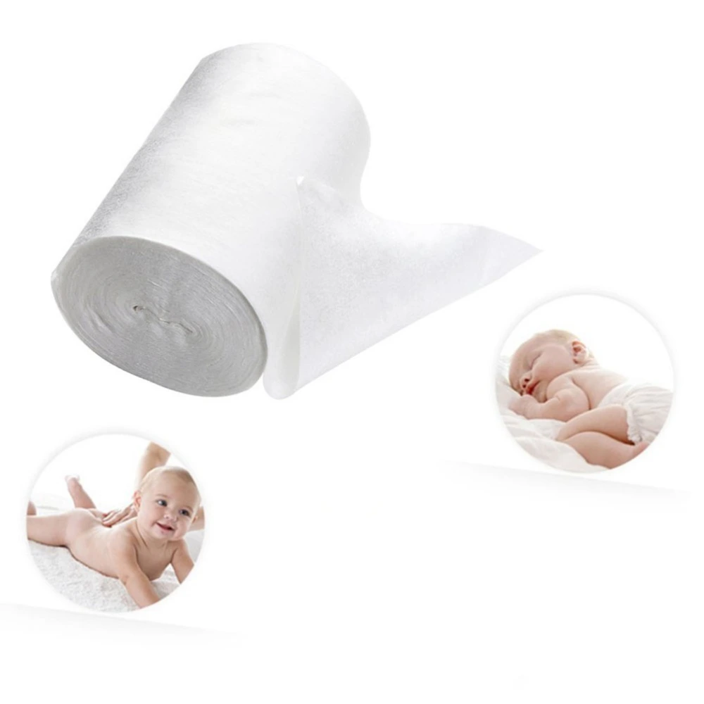 100 Sheets/Roll Baby Flushable Biodegradable Cloth Nappy Diaper Bamboo Liners (White)