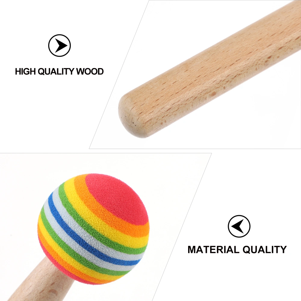 4pcs Wood Mallets Drum Sticks Musical Percussion Instrument Accessories