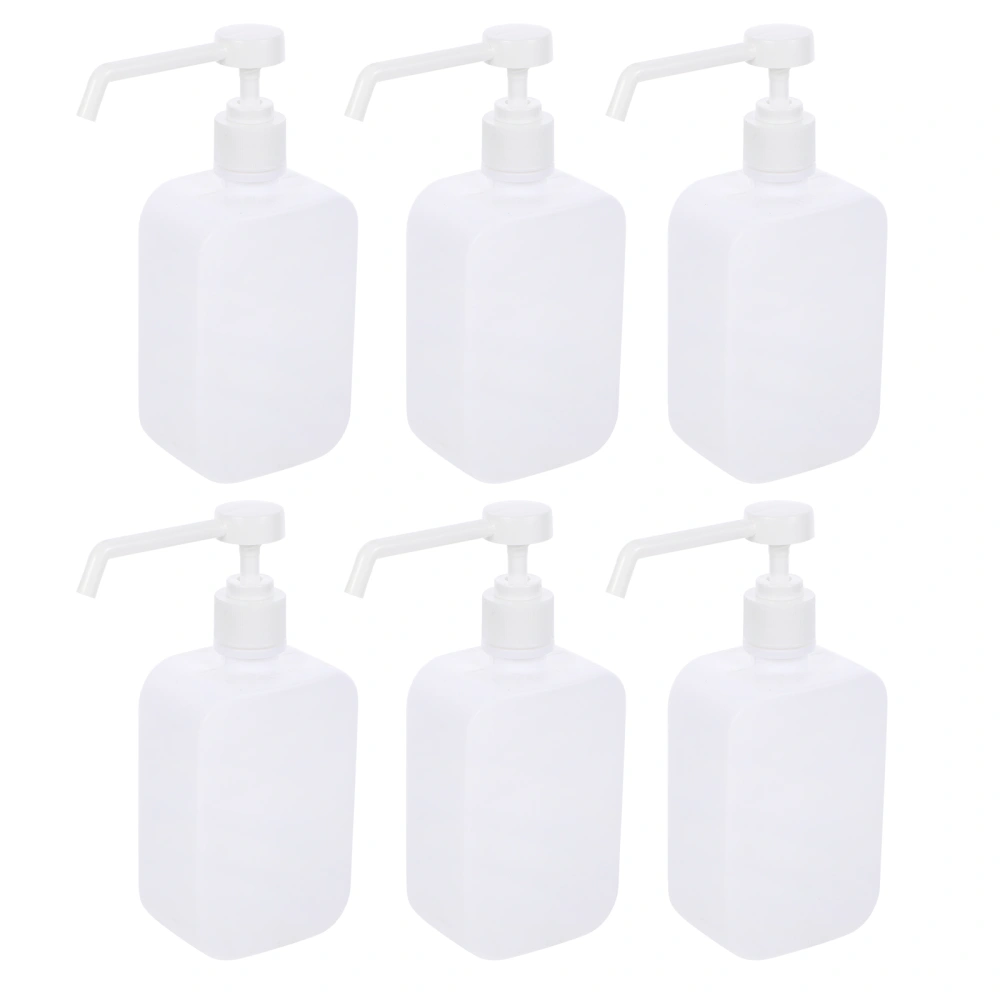 6pcs Empty Hand Sanitizer Bottles with Long Nozzles Spray Bottles 500ml