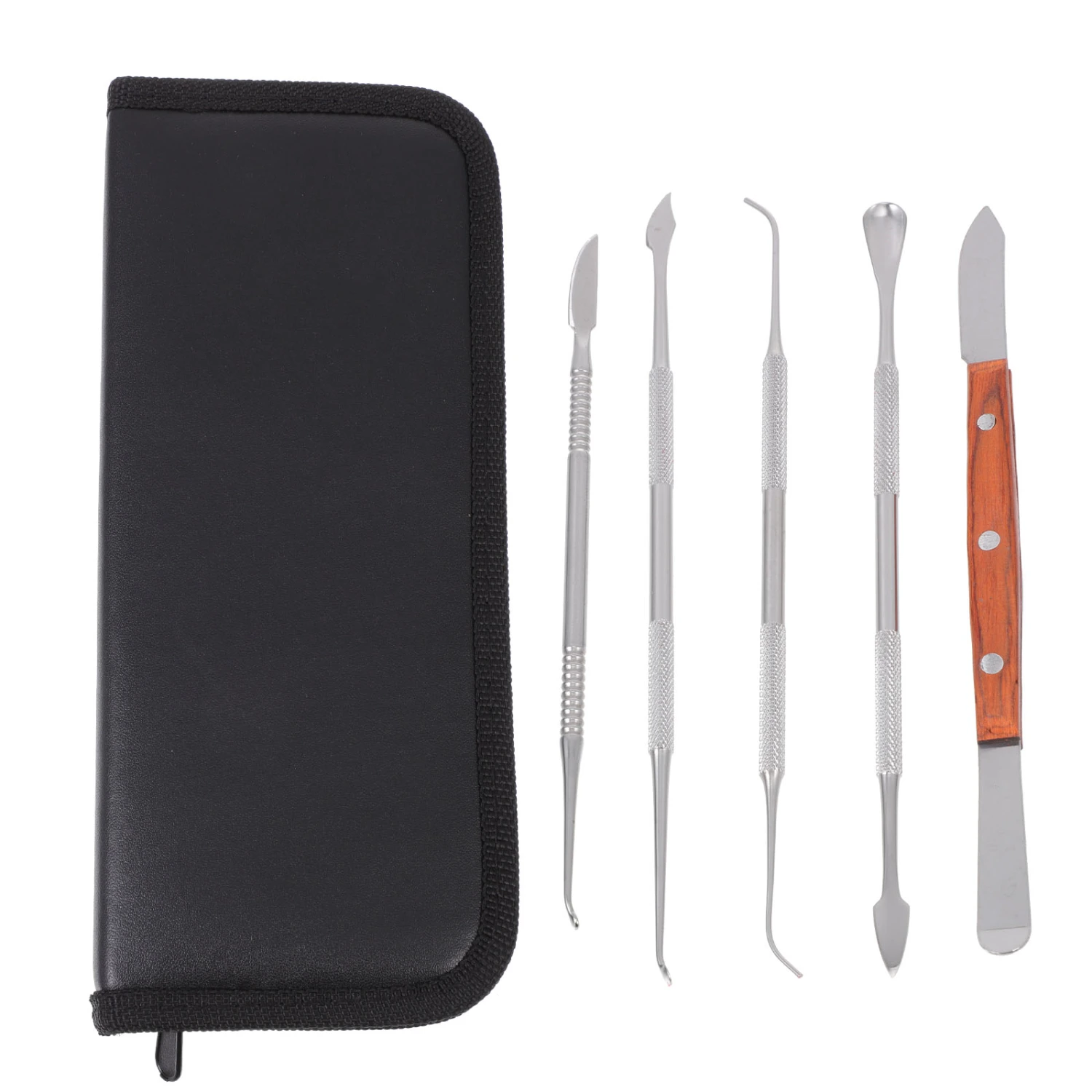 1 Set Dental Wax Carving Tools Stainless Steel Wax Sculpting Tools Set (Black)