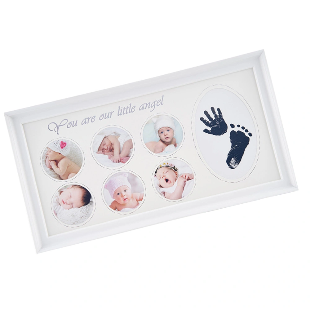 1PC Kid DIY Hand Foot Inkpad Photo Frame Creative Baby Hand Foot Inkpad Frame