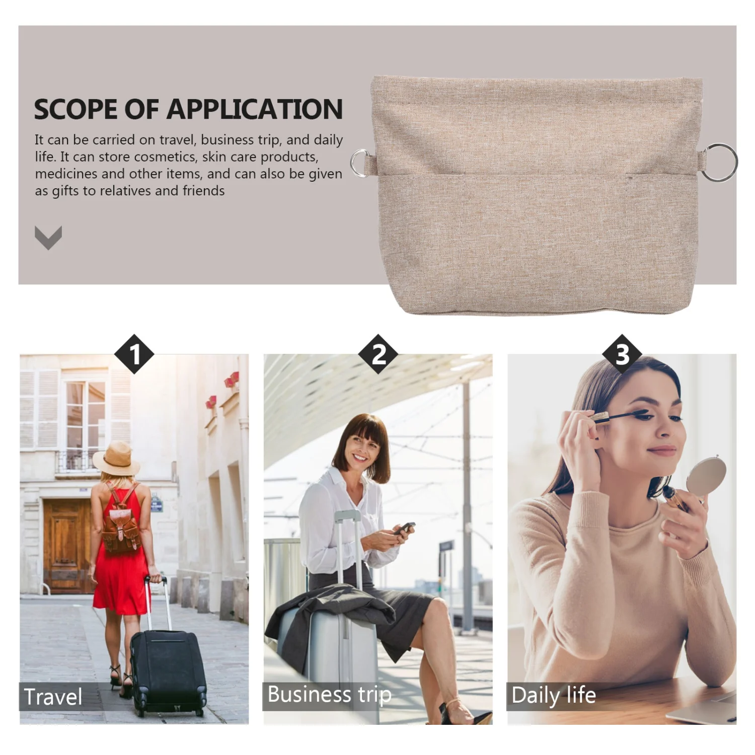 Toiletries Travel Storage Bag Toiletries Pouch Large Capacity Toiletries Bag Home Supplies