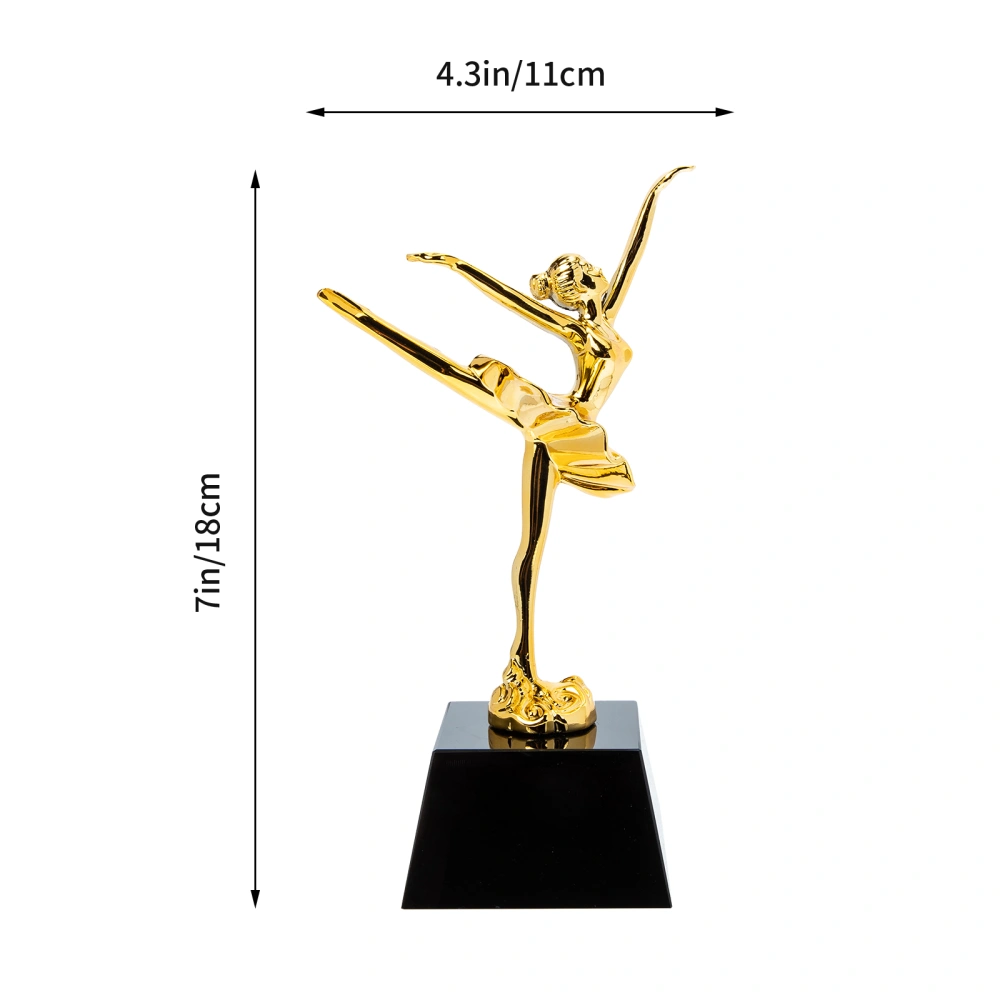 Ballet Dance Trophy Cup Gold Award Trophy Model Crystal Trophy for Kids