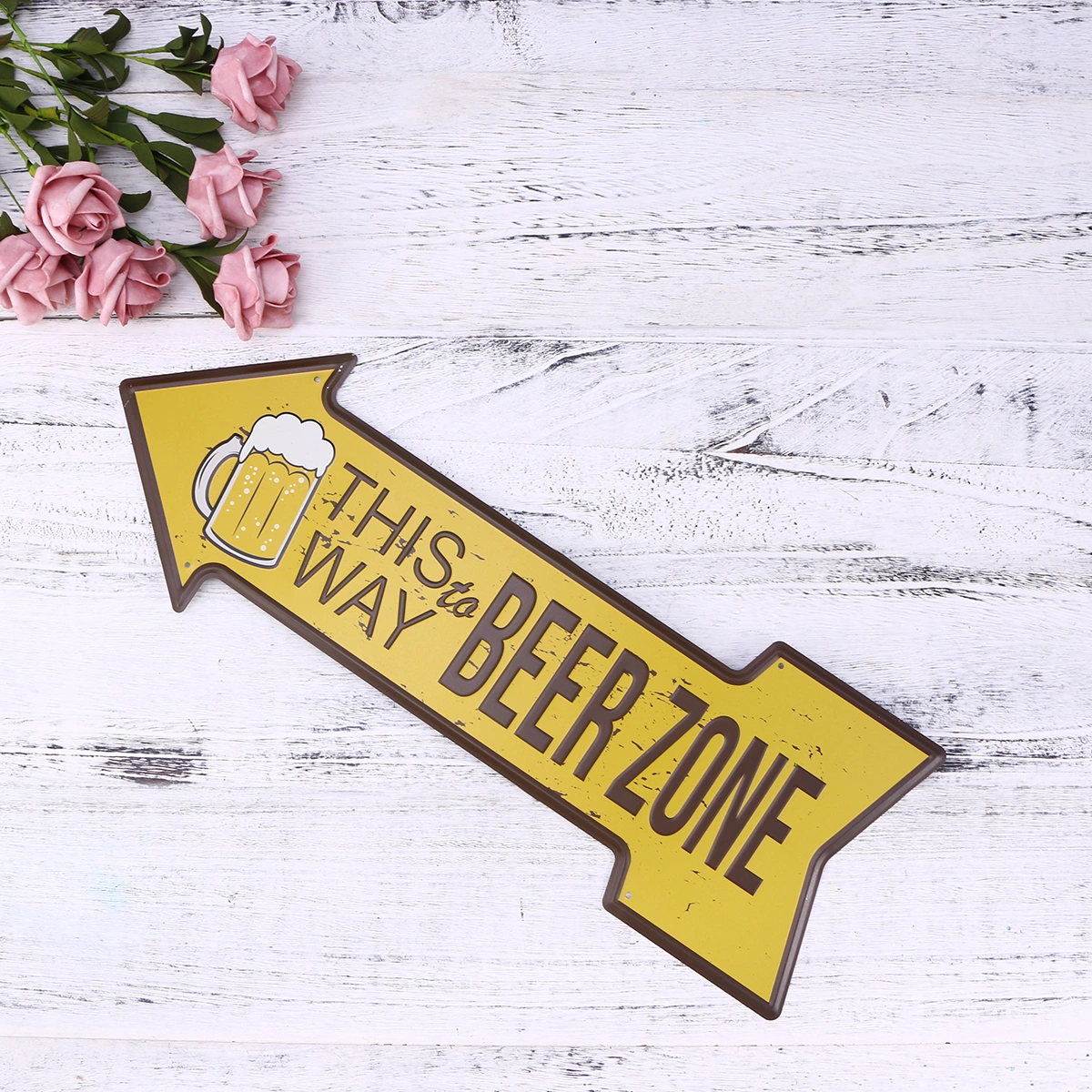 Creative Occident Retro Indicator Tag Iron Art Exit Nameplate for Supermarket Hotel Bar Decoration