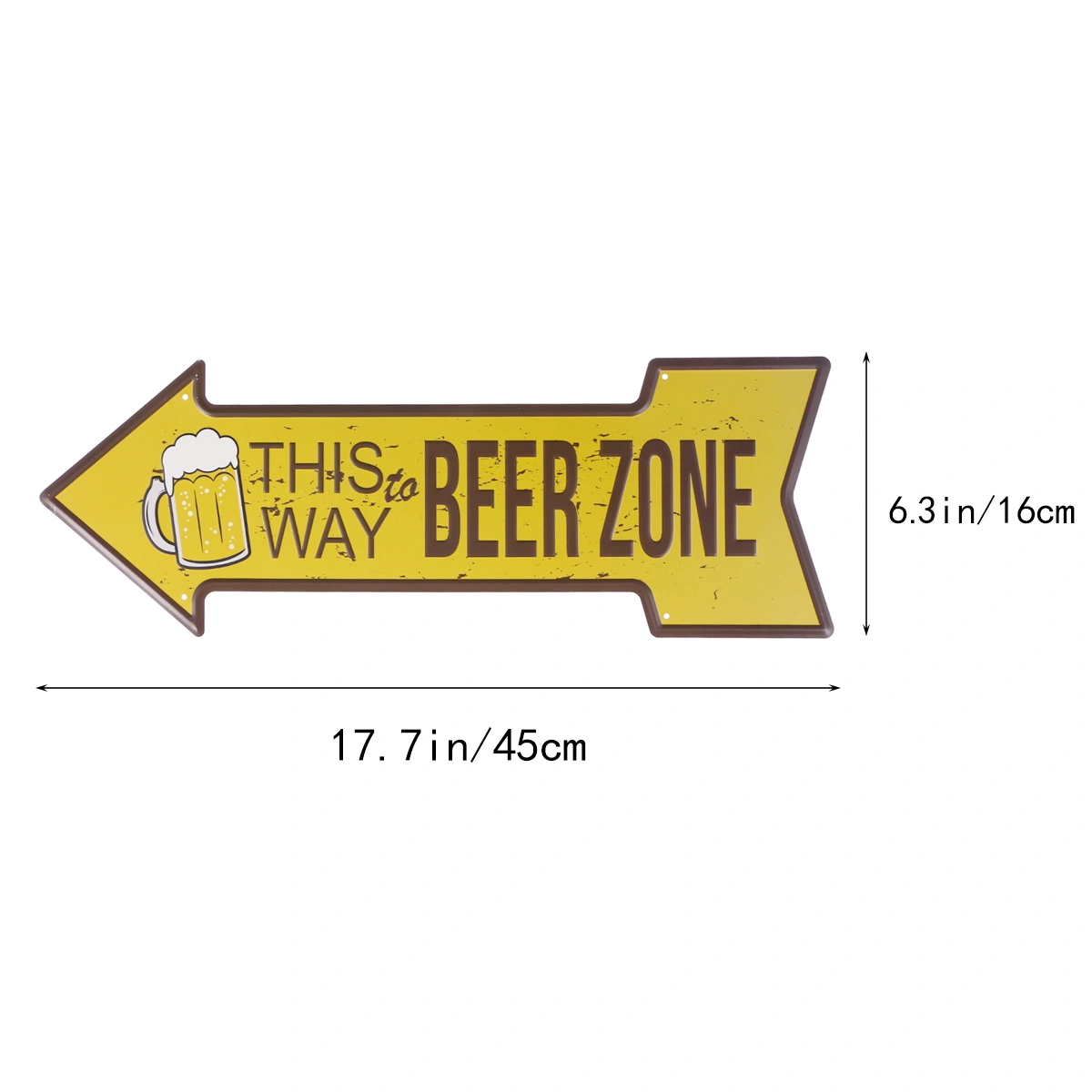 Creative Occident Retro Indicator Tag Iron Art Exit Nameplate for Supermarket Hotel Bar Decoration