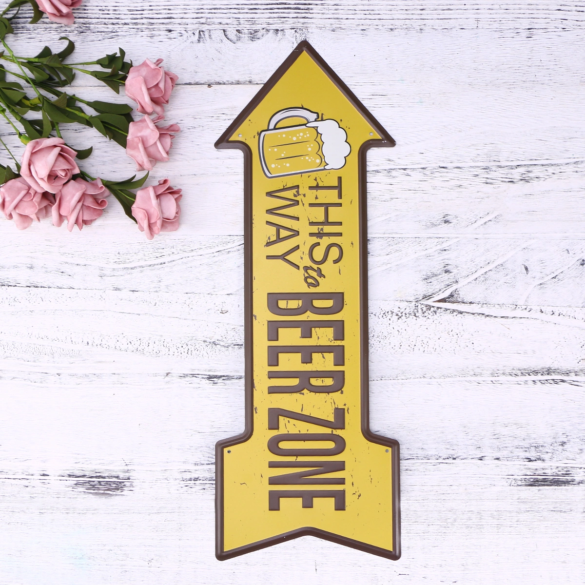 Creative Occident Retro Indicator Tag Iron Art Exit Nameplate for Supermarket Hotel Bar Decoration