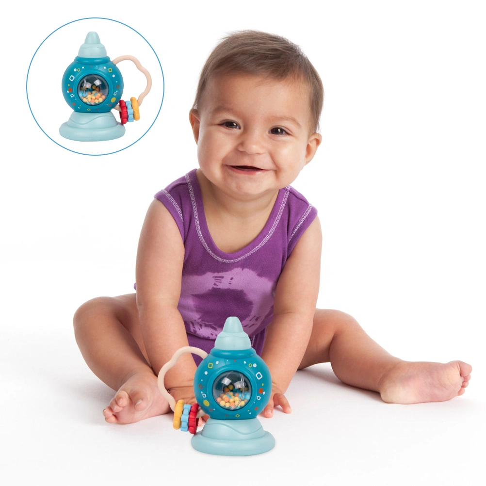 2Pcs Baby Rattle Toy Cartoon Design Baby Grasping Toy Portable Hand Shaking Toy