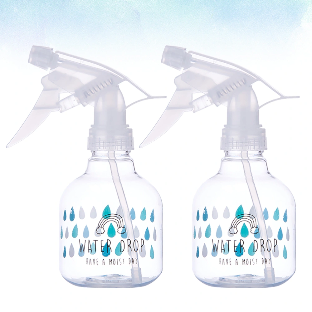 2pcs Multi-function Water Spray Container Household Gardening Art Spraying Bottle Portable Cosmetic Liquid Spray Bottle (Droplets)