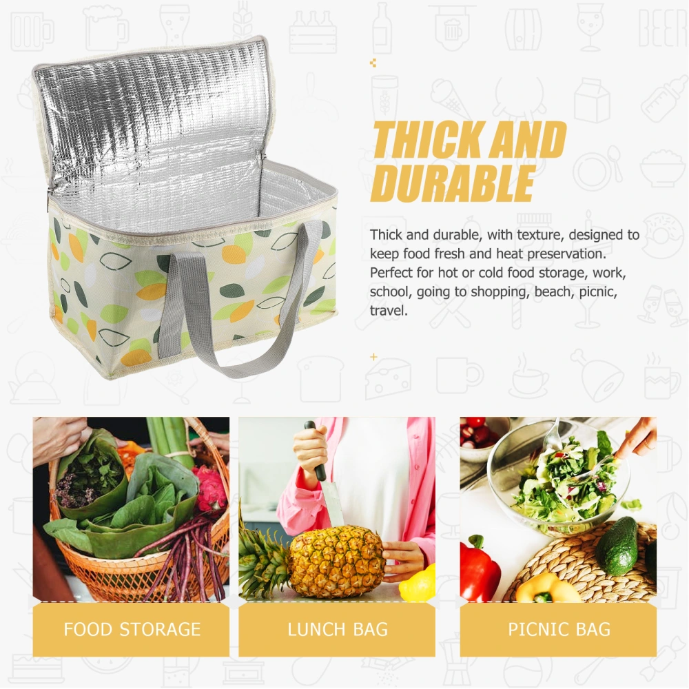 Lunch Bag Portable Insulation Bag Large Capacity Lunch Bag Outdoor Picnic Bento Bag