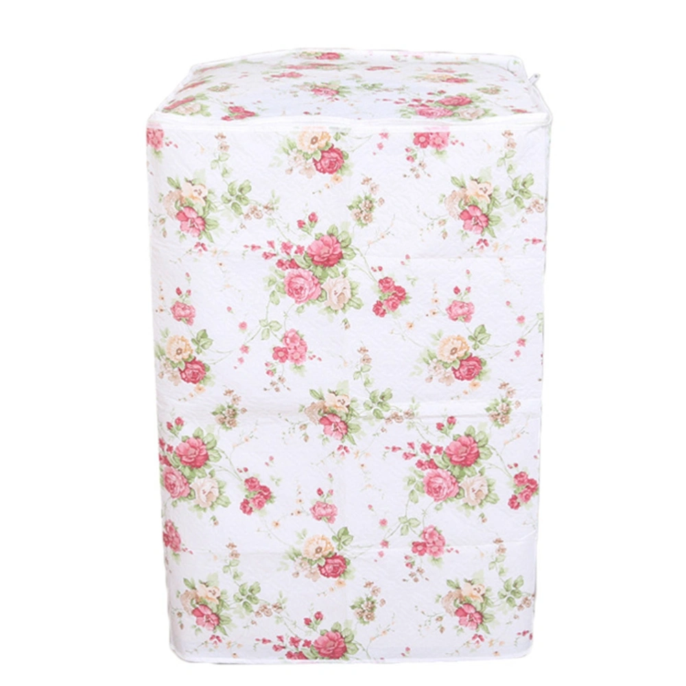 Waterproof Washing Machine Cover Flower Printed Dust Proof Covers(Spring Flowers)