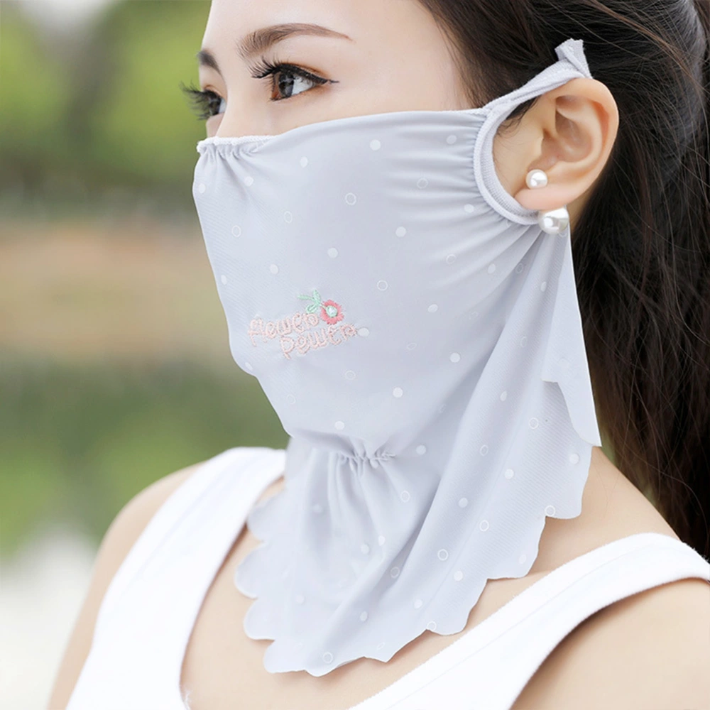 3pcs Breathable Face Cover Riding Face Scarf Face Hanging Ear Scarf Sunscreen Dustproof Neck Protective Cover (Random Color)