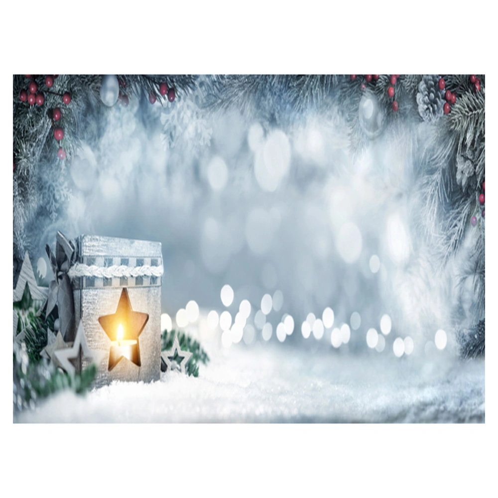 5x3ft Winter Light Photo Background Christmas Party Backdrop Holiday Decoration Photography Studio Prop