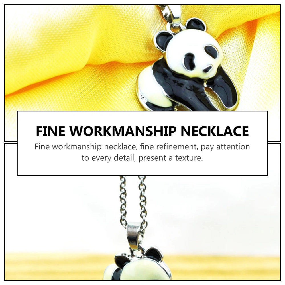 1Pc Panda Design Necklace Fashion Clavicle Chain Women Neck Decoration