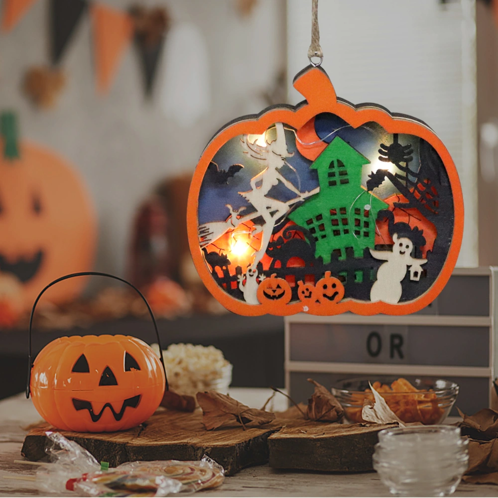 Pumpkin Shape Pendant Halloween Pumpkin Light Decorative Lamp Halloween Ornaments