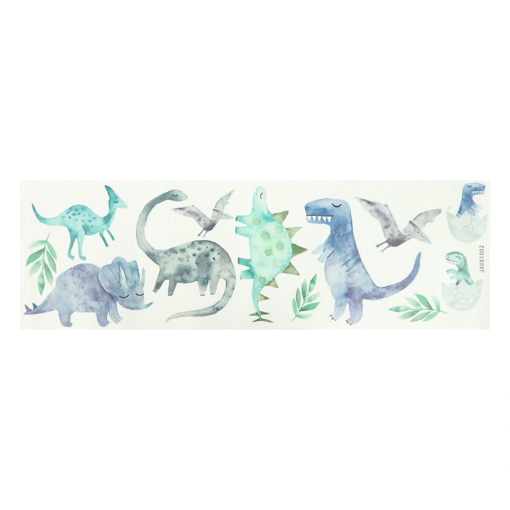 1 Sheet Watercolor Dinosaur Wall Decals Removable Dinosaur Wall Stickers