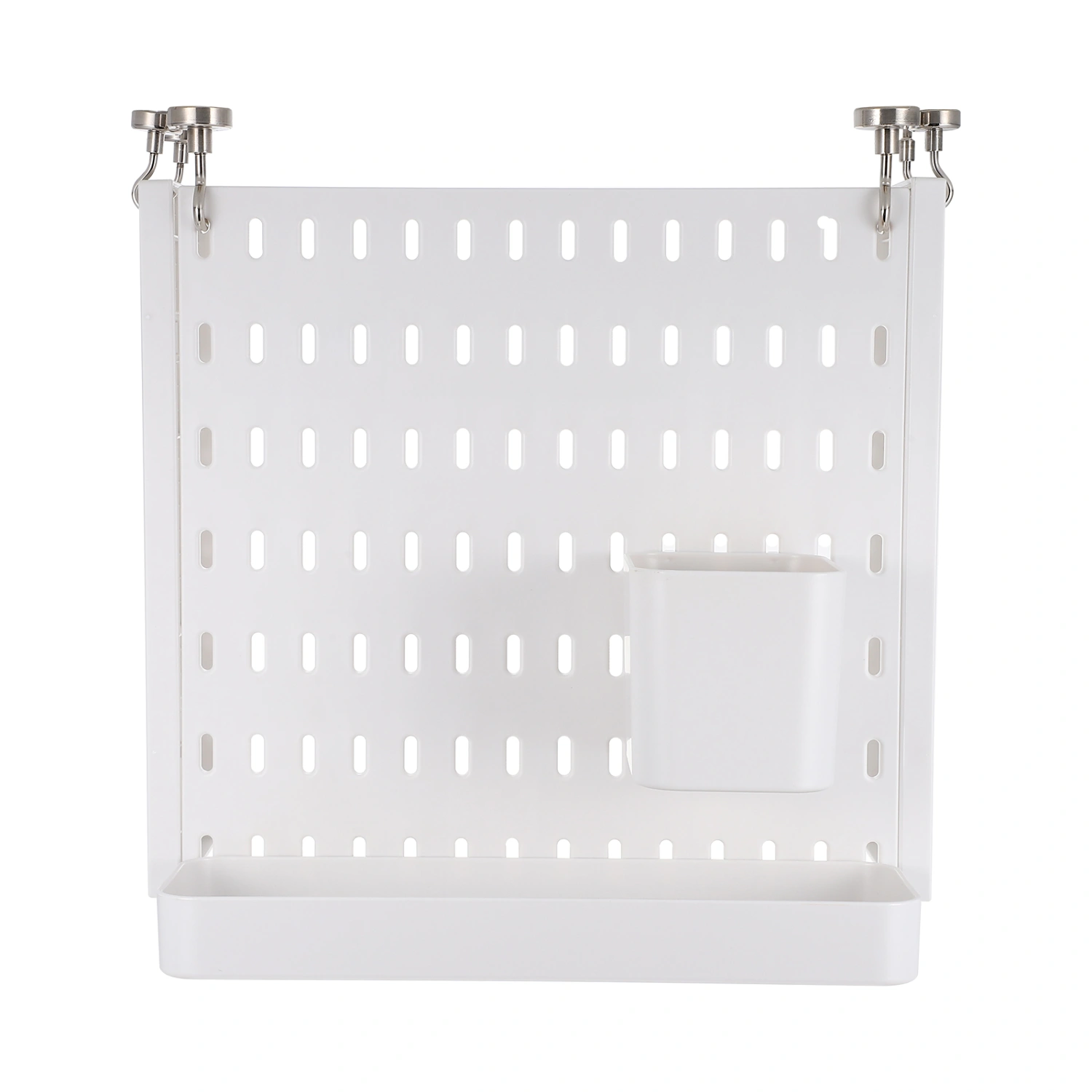 1 Set of Pegboard Shelf Hanging Storage Brackets No Punching Pegboard Wall Organizer