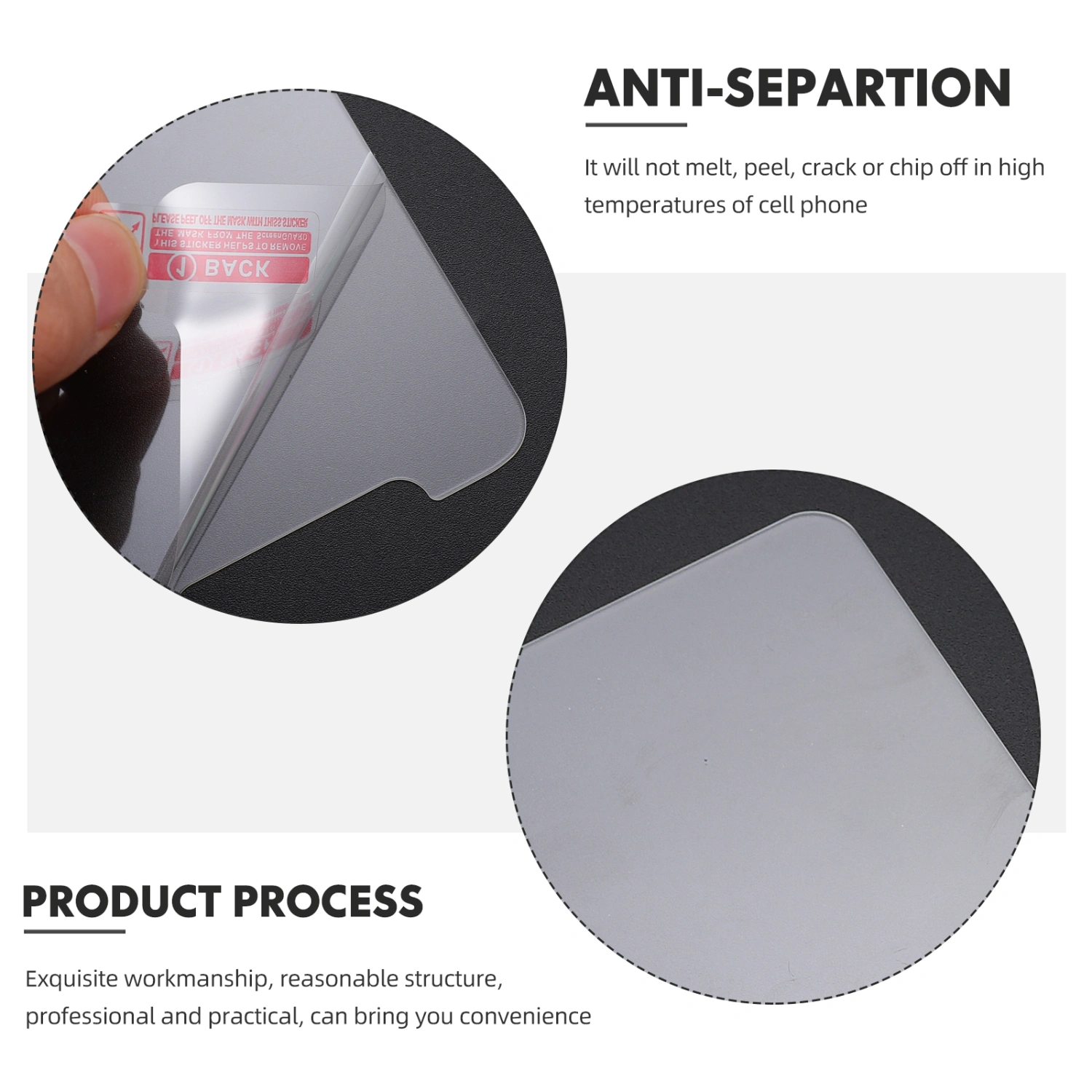 2 Sets Phone Screen Protectors Tempered Glass Cell Phone Screen Protectors Phone Accessories