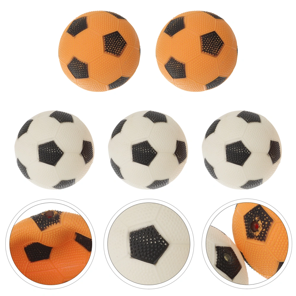 5PCS PVC Air-filled Toys Mini Football Toys Fun Inflatable Balls Interactive Props Sports Supplies for Kids