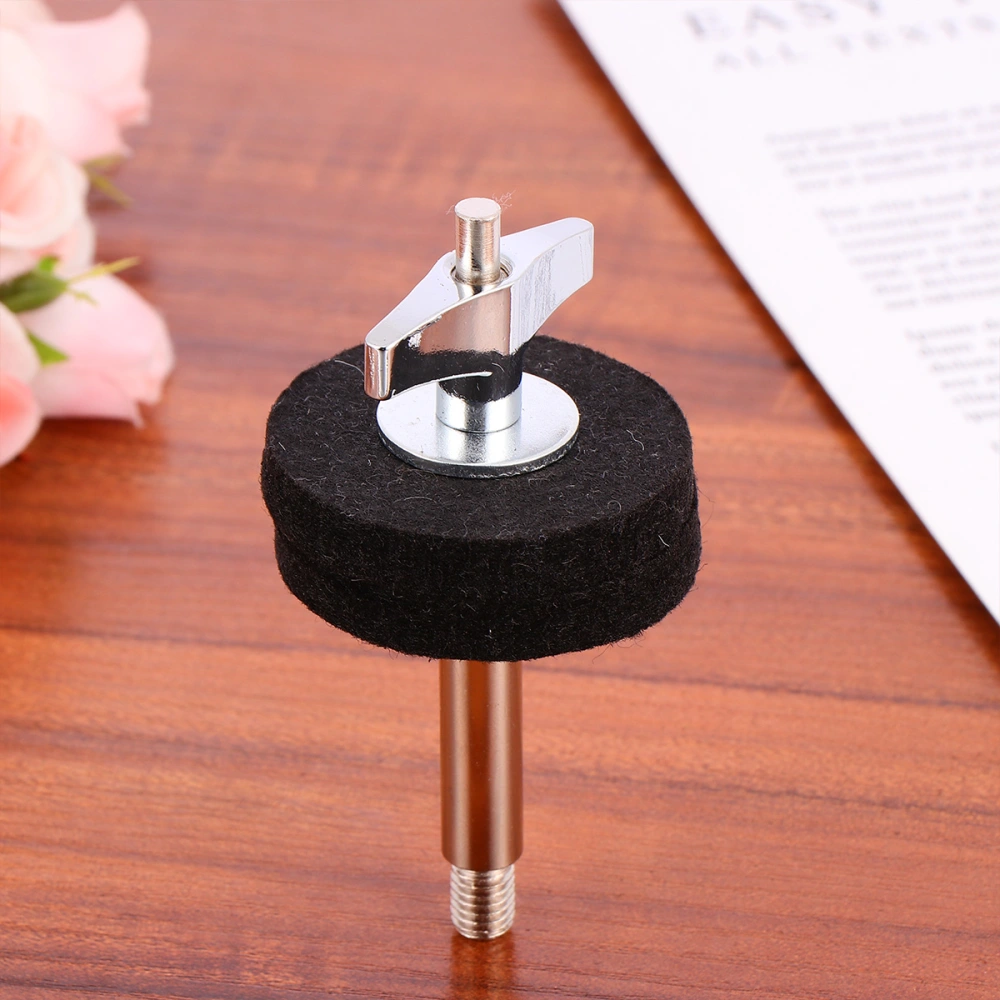 Iron Plating Cymbal Stacker Bass Drum Cymbal Hanging Screw Musical Instruments Drum Accessories (Black)