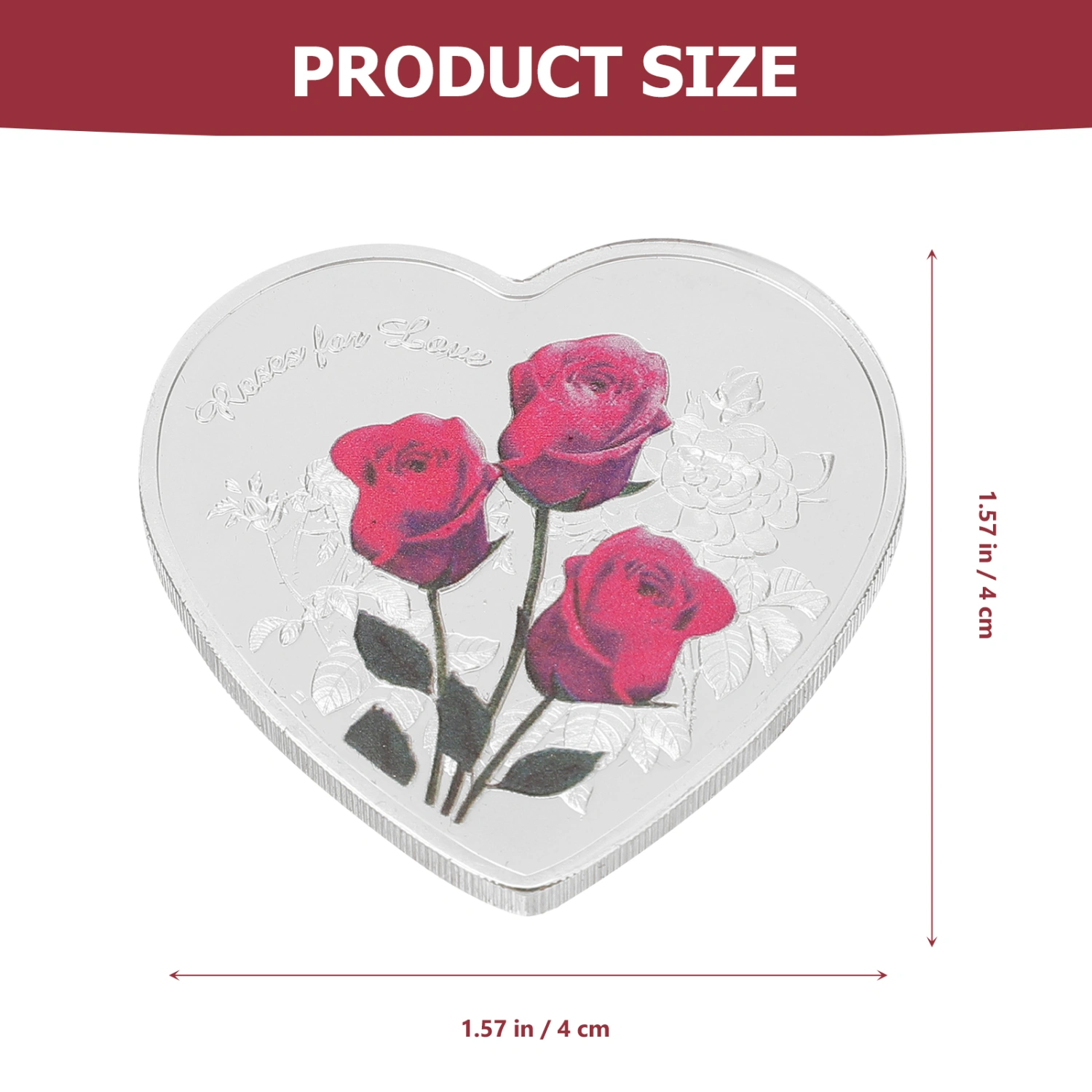 Heart-Shaped Love Coin Valentine's Day Commemorative Coin Collection Art Gift