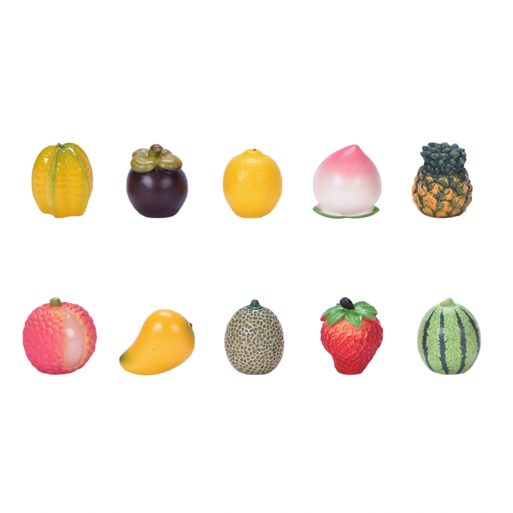 10pcs Fake Fruits Realistic Fruit Set Fake Fruit Decorations Artificial Fruits