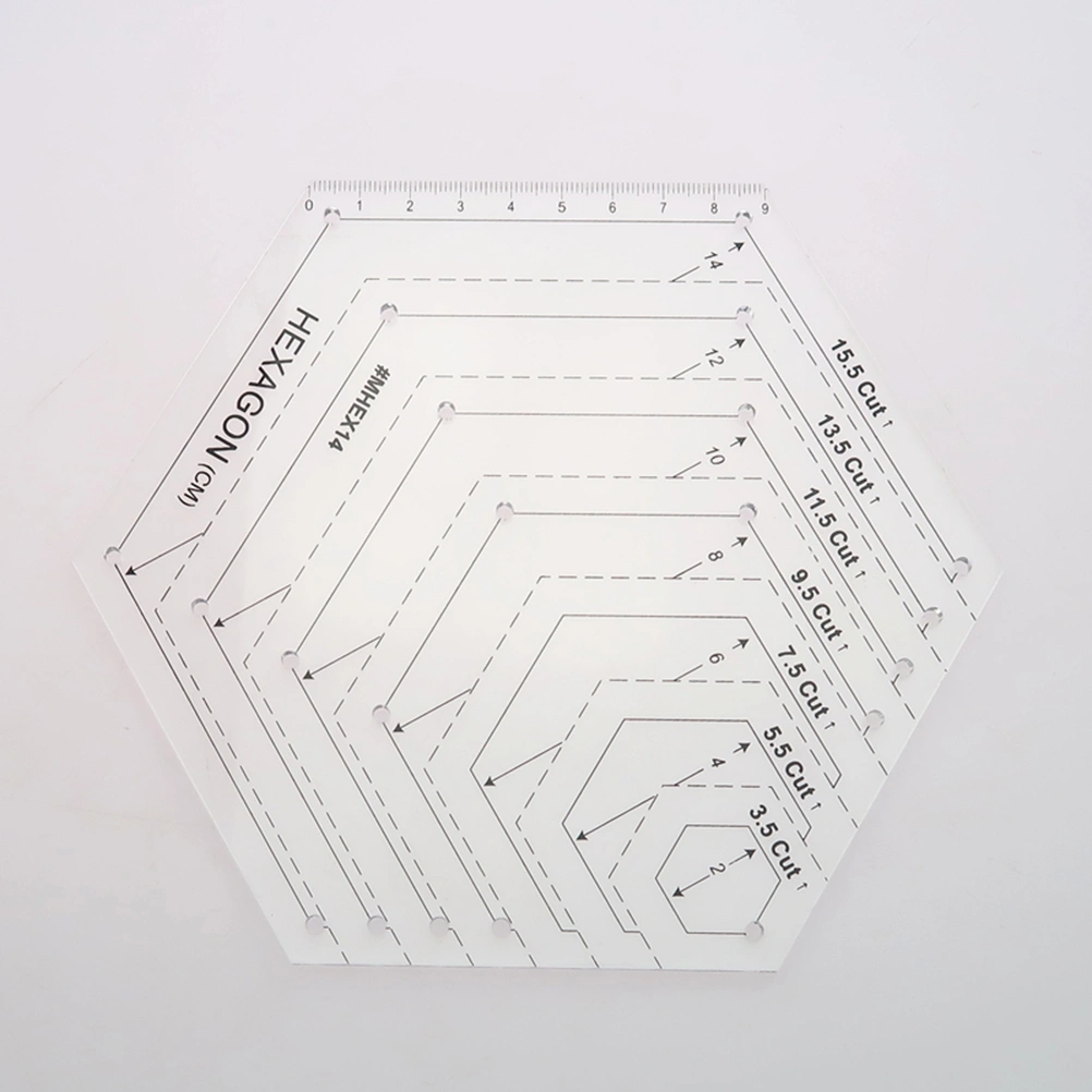 Patchwork Ruler Hexagon Quilting Ruler Patchwork Acrylic Template Sewing Accessories