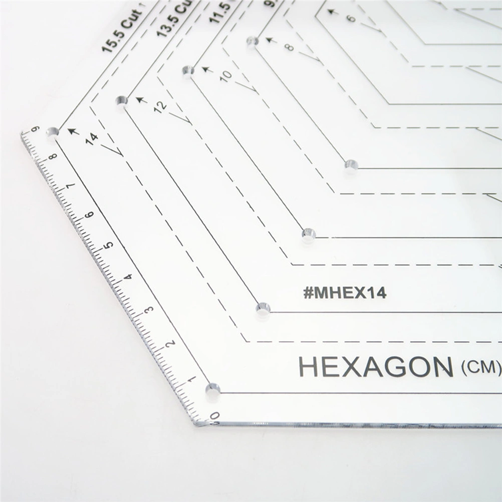 Patchwork Ruler Hexagon Quilting Ruler Patchwork Acrylic Template Sewing Accessories