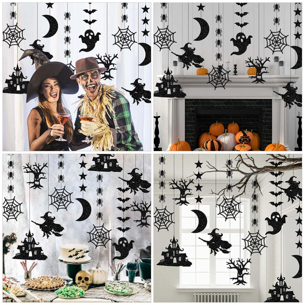 6pcs Halloween Ceiling Pendants Halloween Party Hanging Decoration Pendants