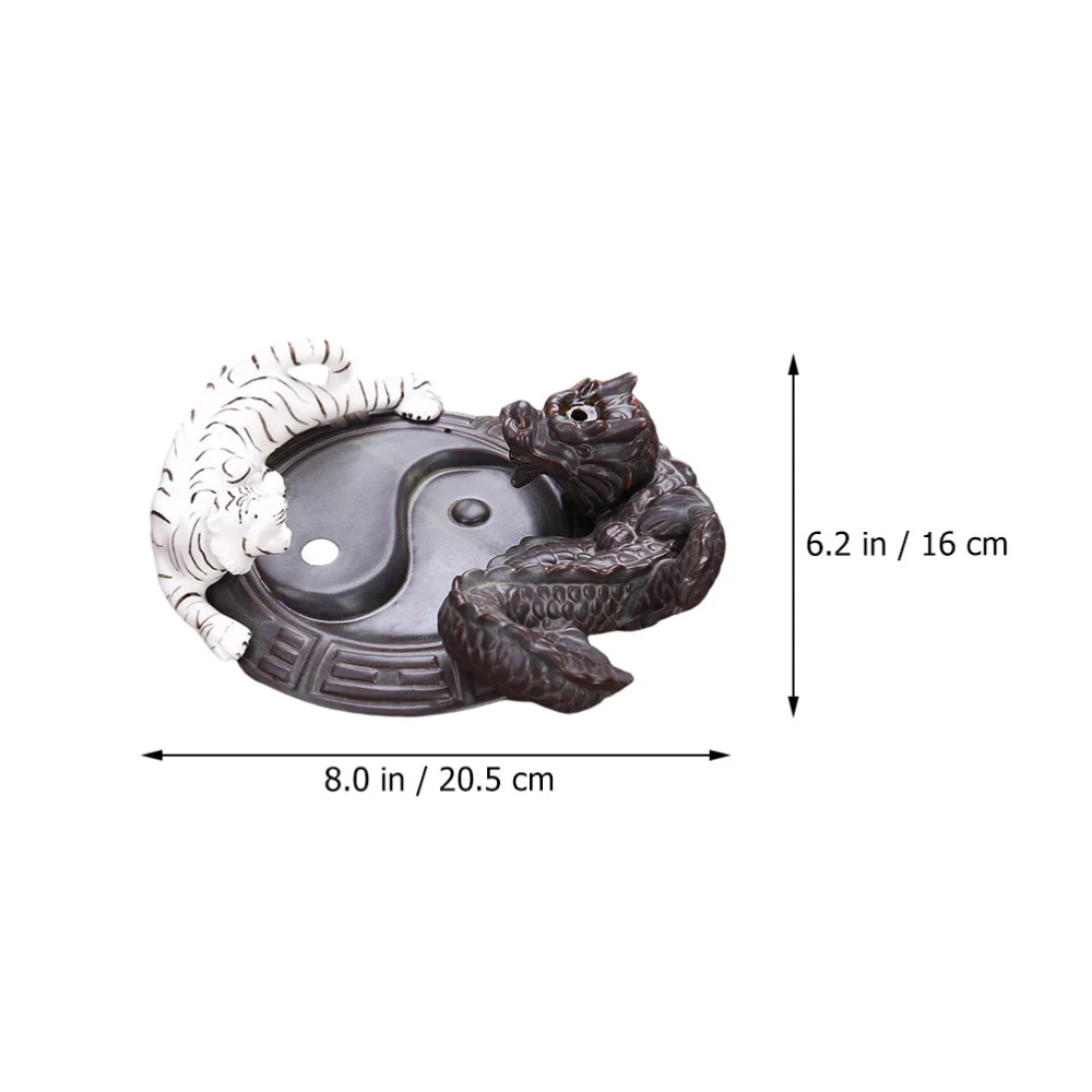 Auspicious Dragon Design Backflow Incense Burner Auspicious Tiger Incense Burner Home Decor