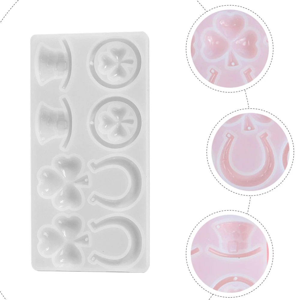 Silicone Pendant Casting Mold Shamrock Shaped Pendant Making Mold DIY Mold