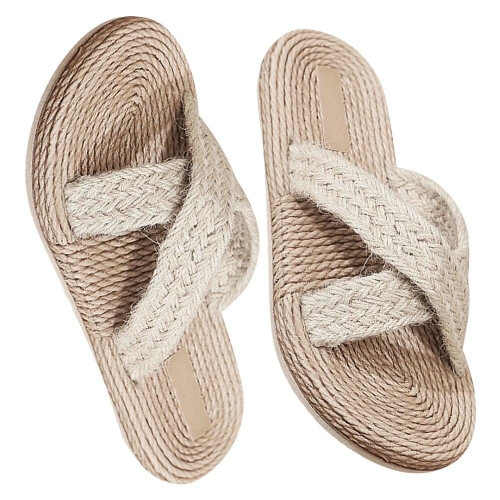 1 Pair Japanese Style Slippers Household Slippers Indoor Sandals for Summer