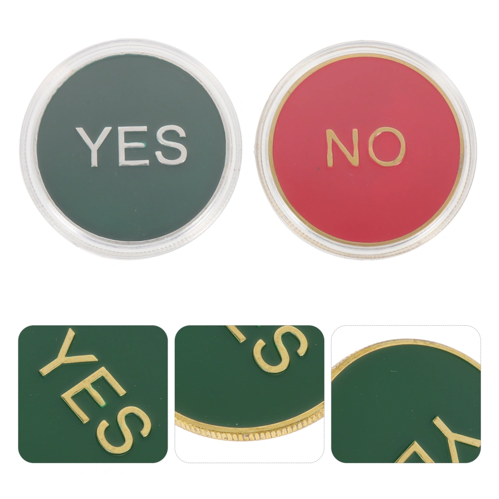 2pcs Yes or No Decision Coin Commemorative Coin Collection Coins Souvenir Coins