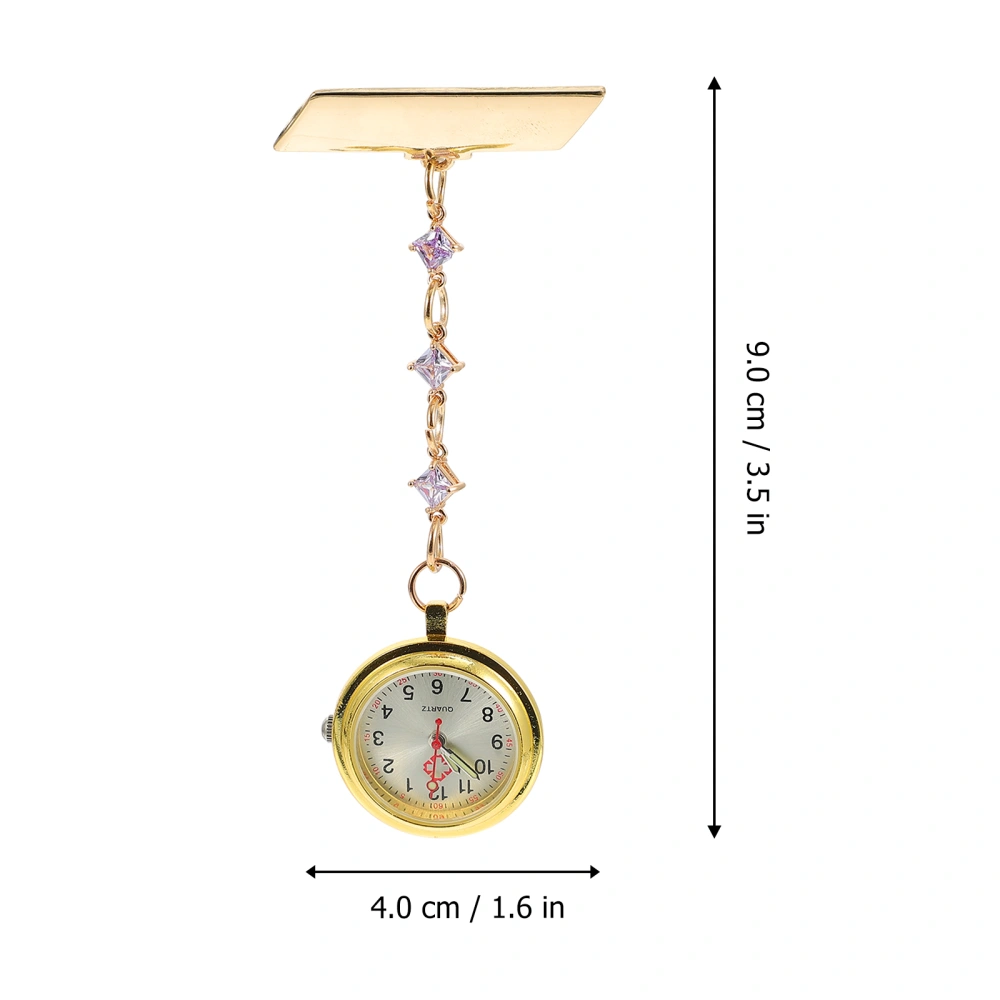 Elegant Crystal Chain Pocket Watch Crystal Pocket Watch Nurse Pocket Watch