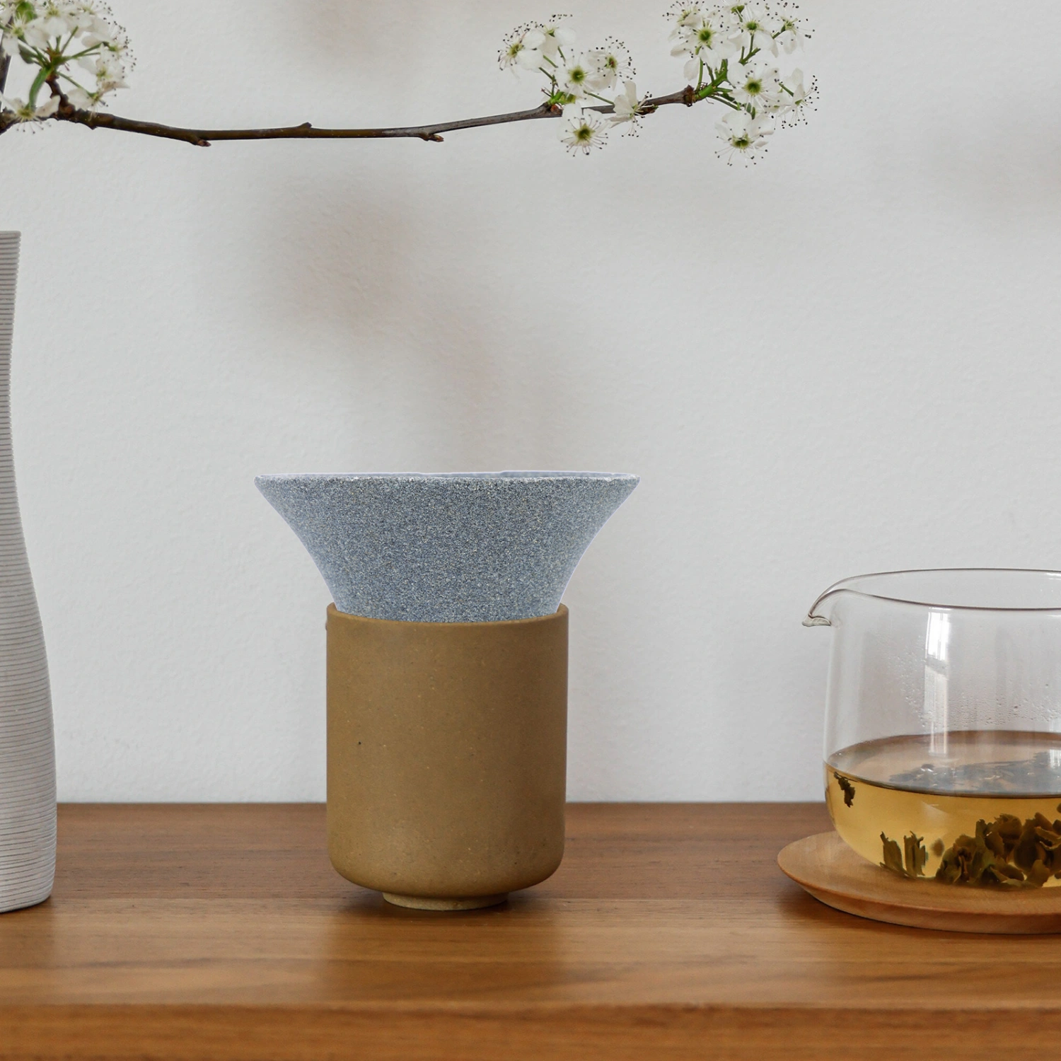 Ceramic Coffee Dripper Filter Ceramic Tea Filter Cup Tea Drip Filter Coffee Filter Tool