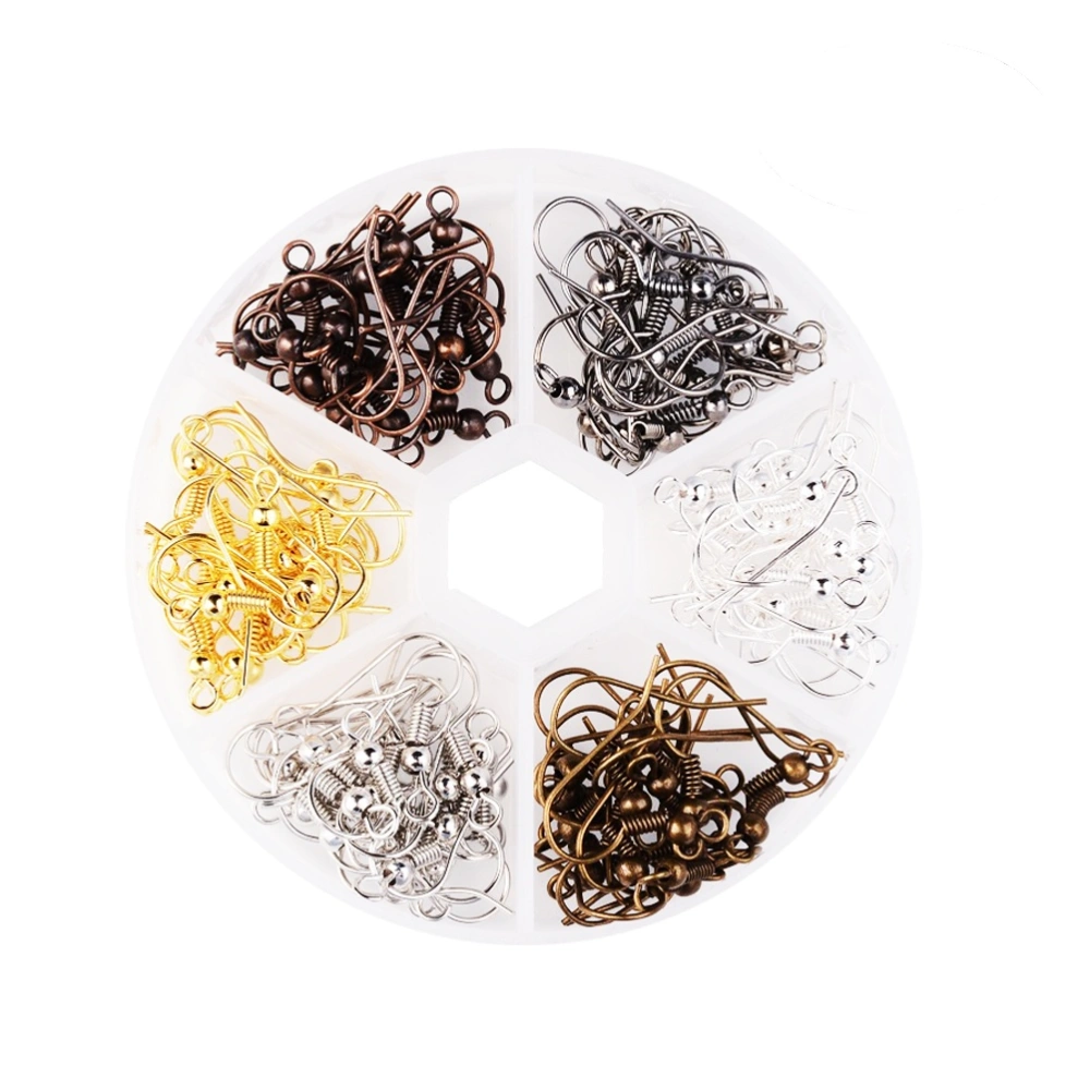 120pcs 6 Color DIY Handmade Earring Jewelry Accessories Materials Hypoallergenic Ear Hook