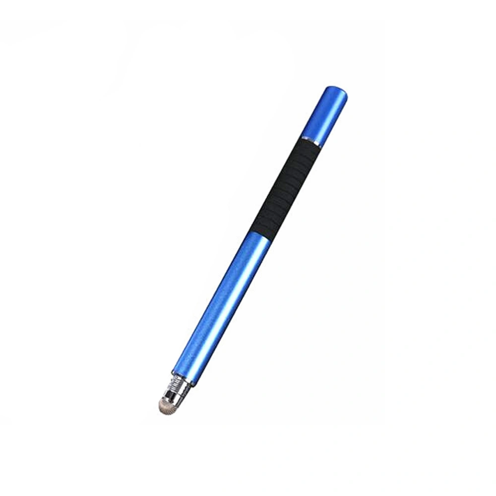 Universal 2 in 1 Disc and Fiber Tip Capacitive Stylus Touch Screen Pen for All Touch Screen Devices Tablets & Cell Phones (Dark Blue)