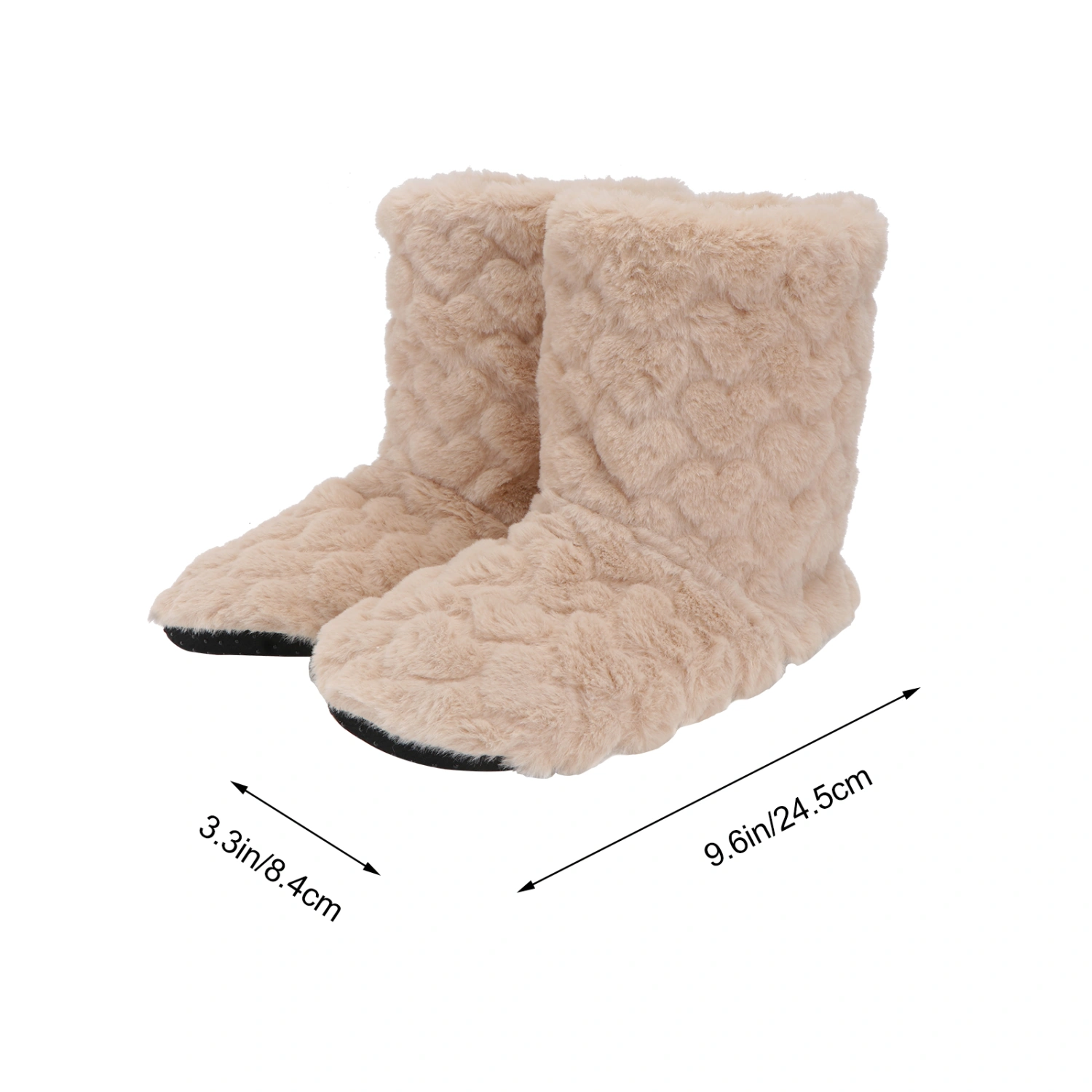 1 Pair High Tube Floor Boots Non-slip Thickening Dancing Floor Boots Warm Boots