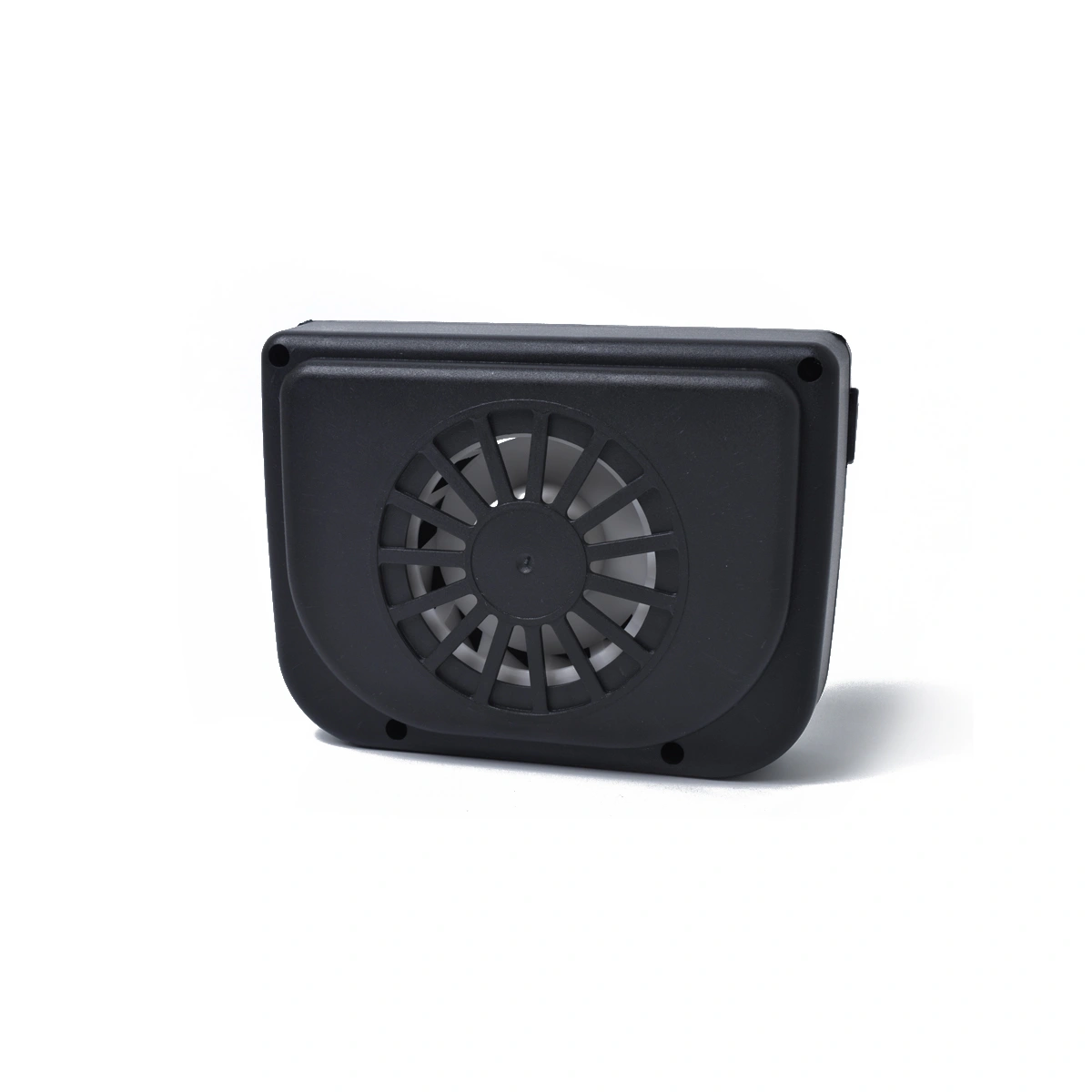 Solar Car Exhaust Fan Rechargeable Auto Ventilator Ventilation System Car Cooler Ventilation Fan Front/Rear Window Fan (Black)