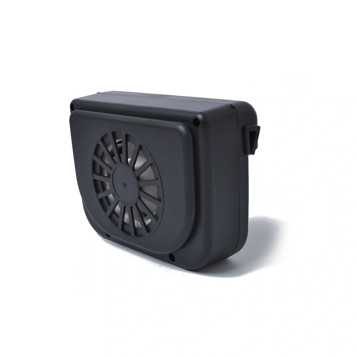 Solar Car Exhaust Fan Rechargeable Auto Ventilator Ventilation System Car Cooler Ventilation Fan Front/Rear Window Fan (Black)