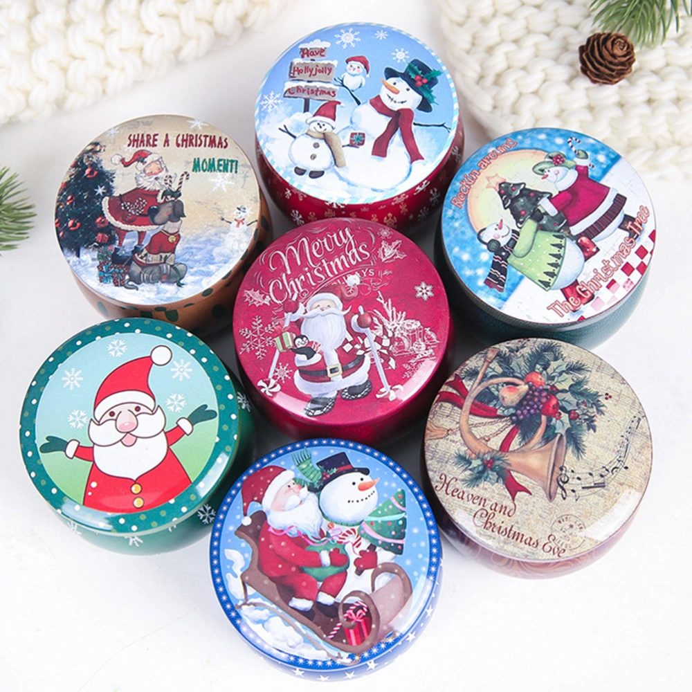 Christmas Lovely Candy Box Creative Biscuits Box Jar Portable Fashion Candy Case Storage Box for Home Festival (Random Style)