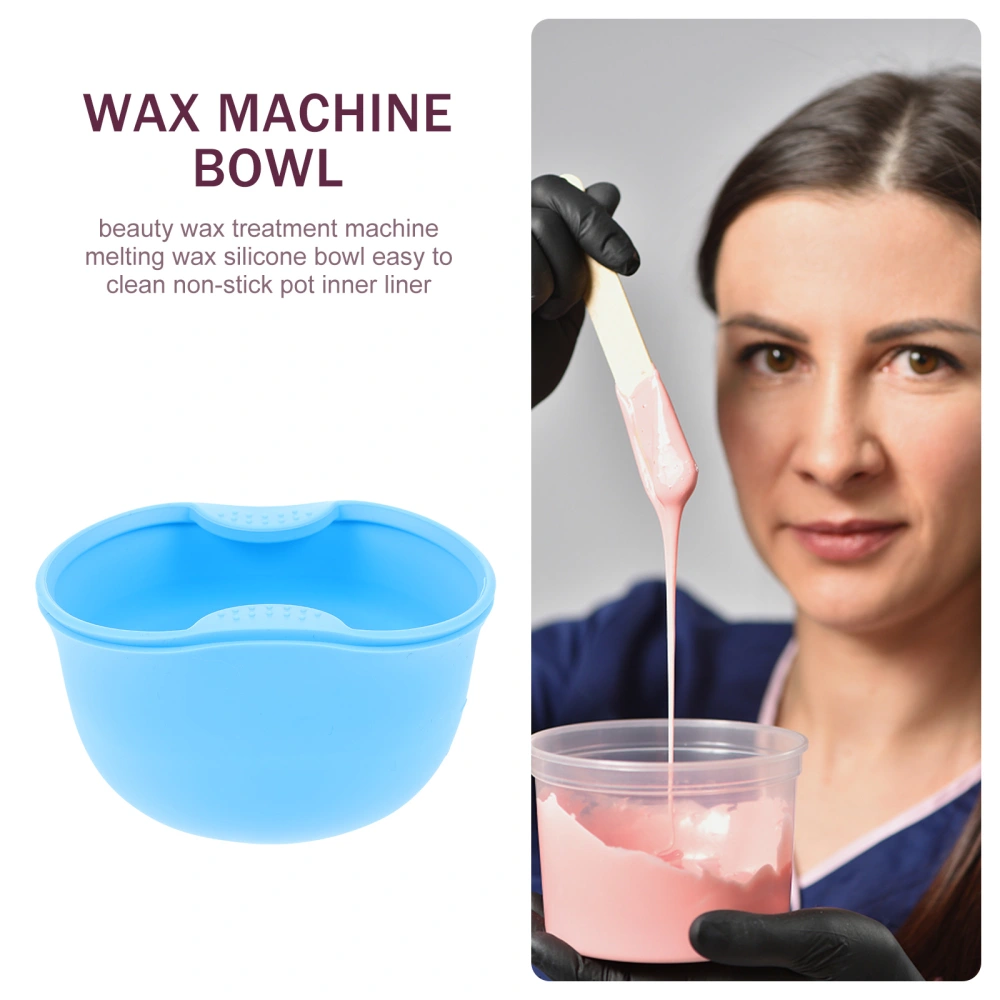 Non-stick Wax Melting Container Wax Melting Bowl Silicone Bowl Accessory (Blue)