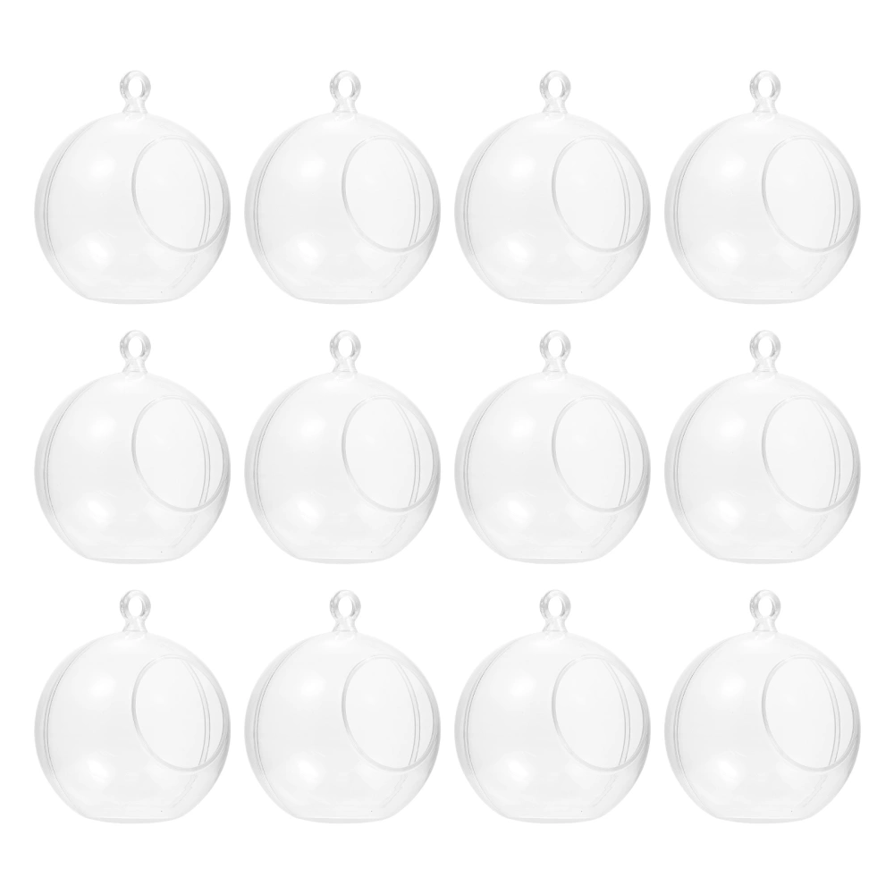 12pcs Hanging Ball Pendant Christmas Tree Clear Ball Ornament Kids Gift Favors