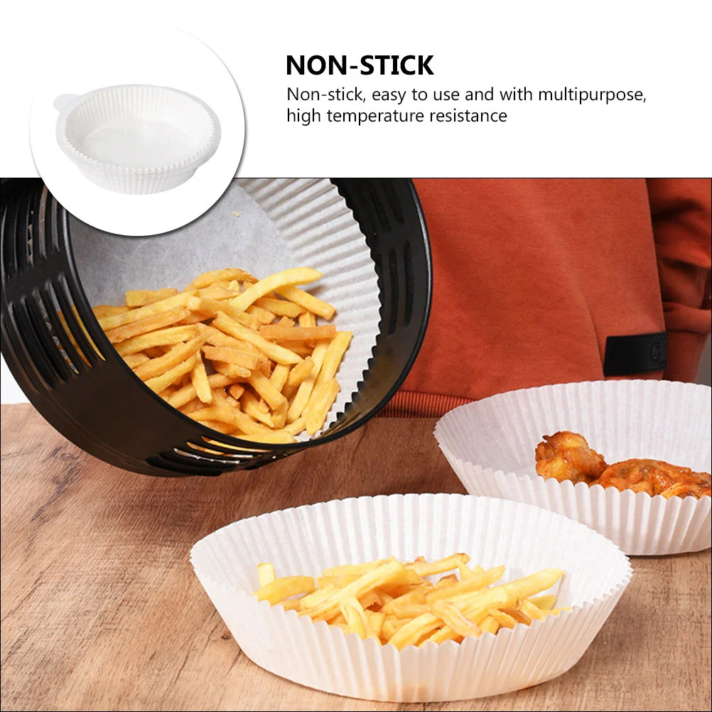 50 Sheets Non-stick Air Fryer Papers Baking Paper Pads Baking Supply Air Fryer Tool