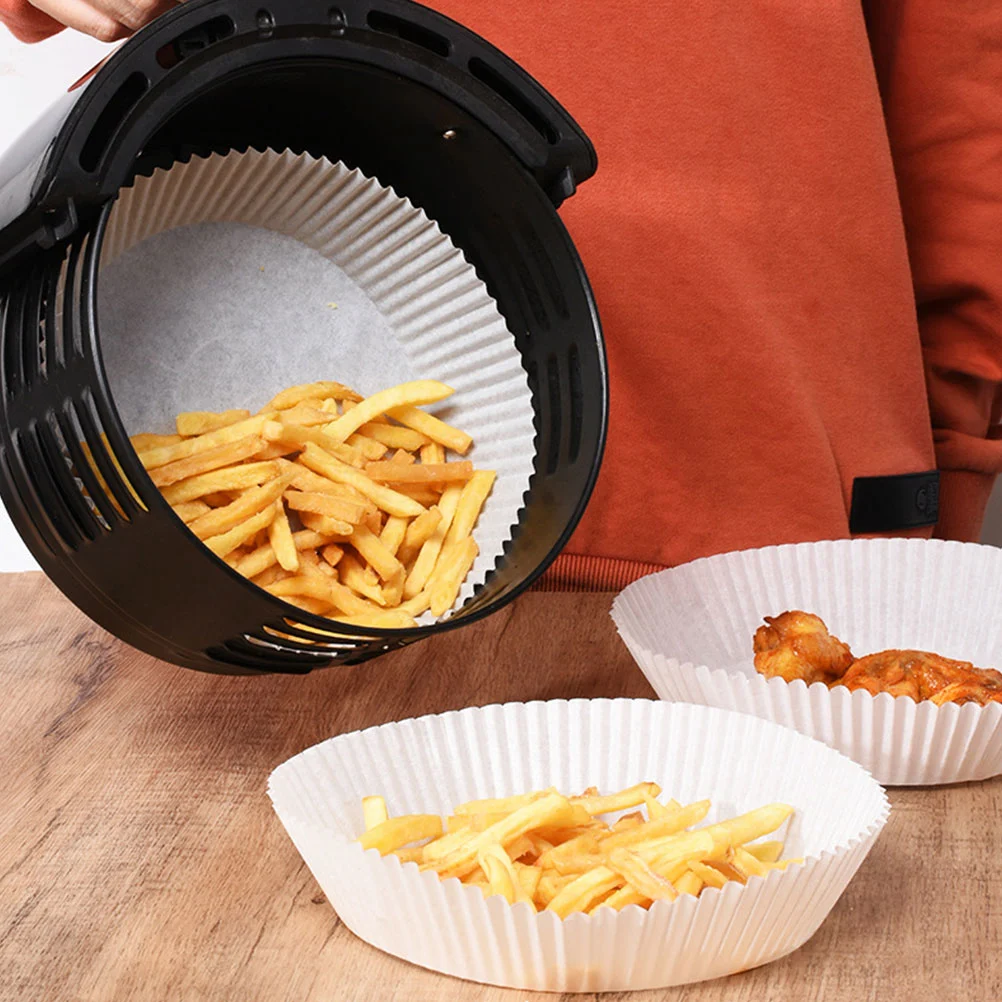 50 Sheets Non-stick Air Fryer Papers Baking Paper Pads Baking Supply Air Fryer Tool